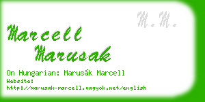 marcell marusak business card